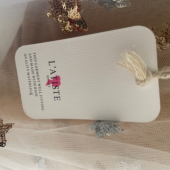 COPY - | L’atiste BYAMY | sequined mesh star dress size S - Picture 2 of 6